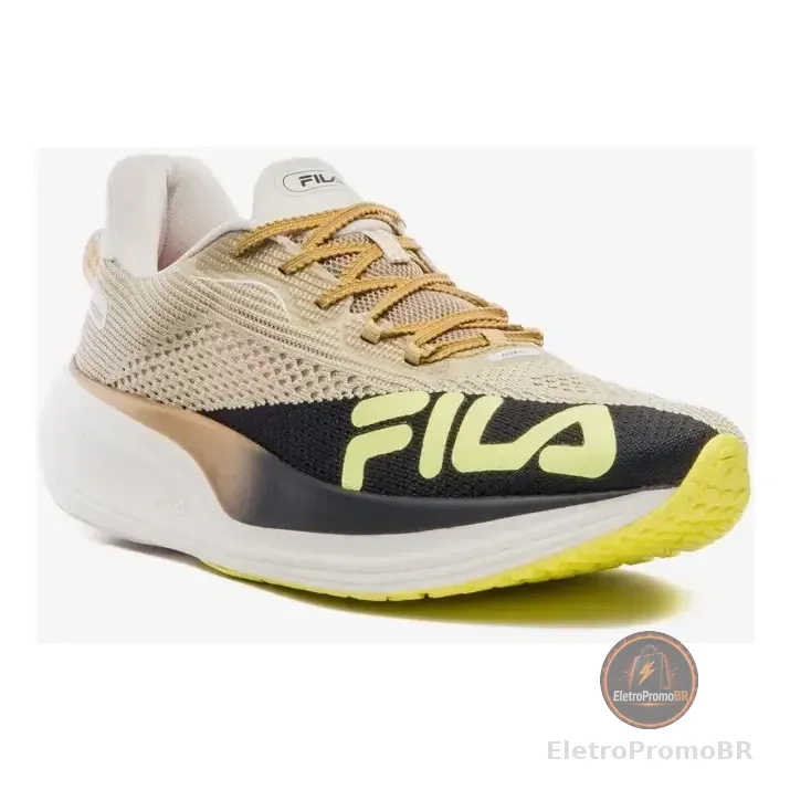 Tenis Fila Racer Speedzone Masculino. Dourado/preto/verde Limao Lisa 39 Br