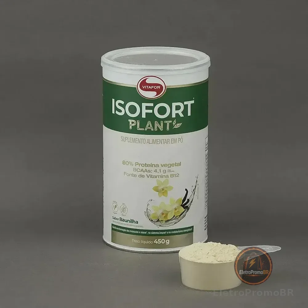 Suplemento Isofort Plant Vegano Baunilha 450g Vitafor Baunilha