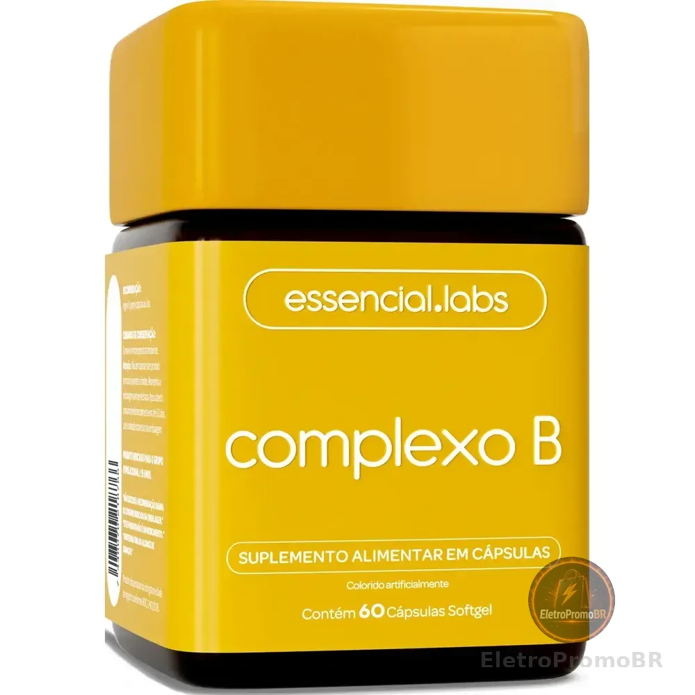 Complexo B - 60 Cápsulas Softgel - Fórmula Com Máxima Concentração E Biodisponibilidade Sem Sabor