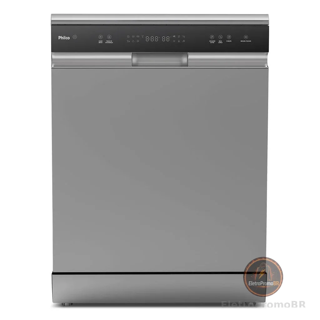 Lava Louças 14 Serviços Philco Inox Painel Digital PLL14ID