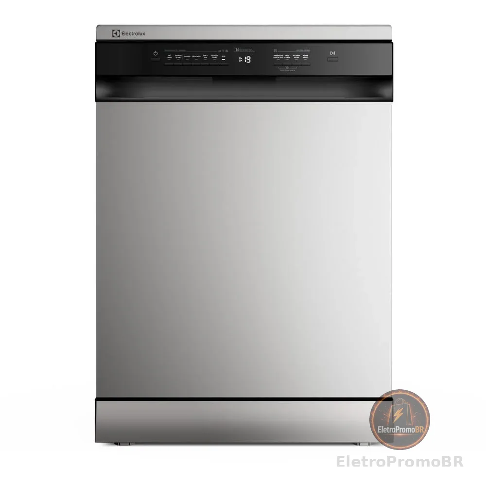 Lava-Louças Electrolux 14 Serviços Inox com Programa Lava e Seca 220v LS14E
