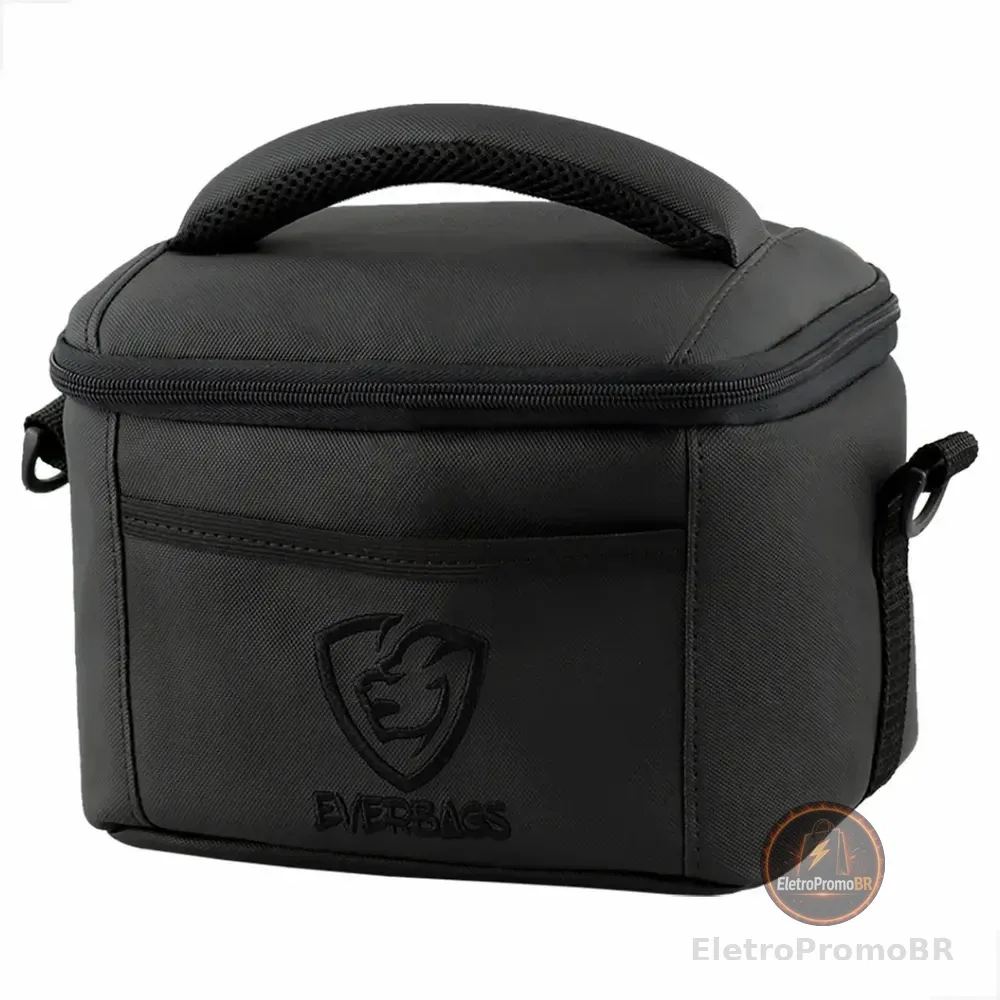 Lancheira Térmica Everbags Fit-lancheira 7l Em Tecido Emborrachado Preto