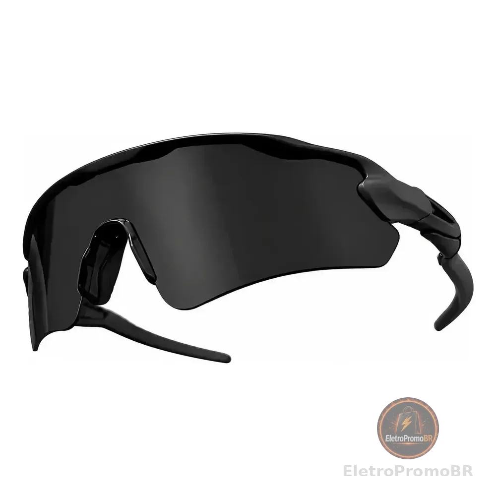 Óculos Esportivo Pace Baixa Ciclismo Corrida Bike Ciclista Estilo Radar Proteção Uv400 Lente Preto