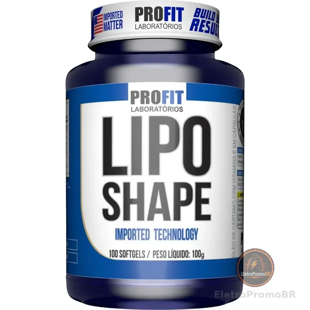 Termogênico Lipo Shape - Óleo De Cártamo 100 Cáps - Profit F Sabor Natural