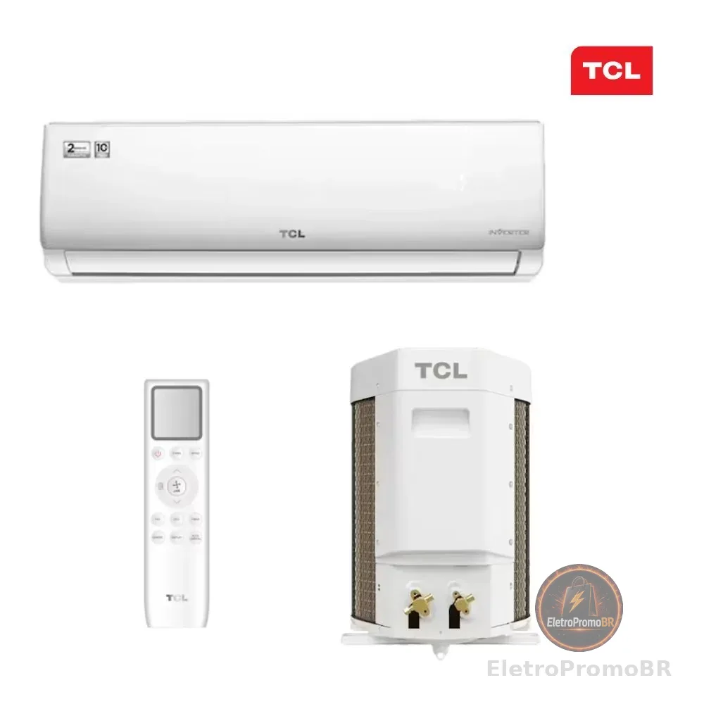 Ar Condicionado TCL Split Hi Wall Elite Inverter 9.000 Btus Frio TAC-09CSGV-INV Frio 220V