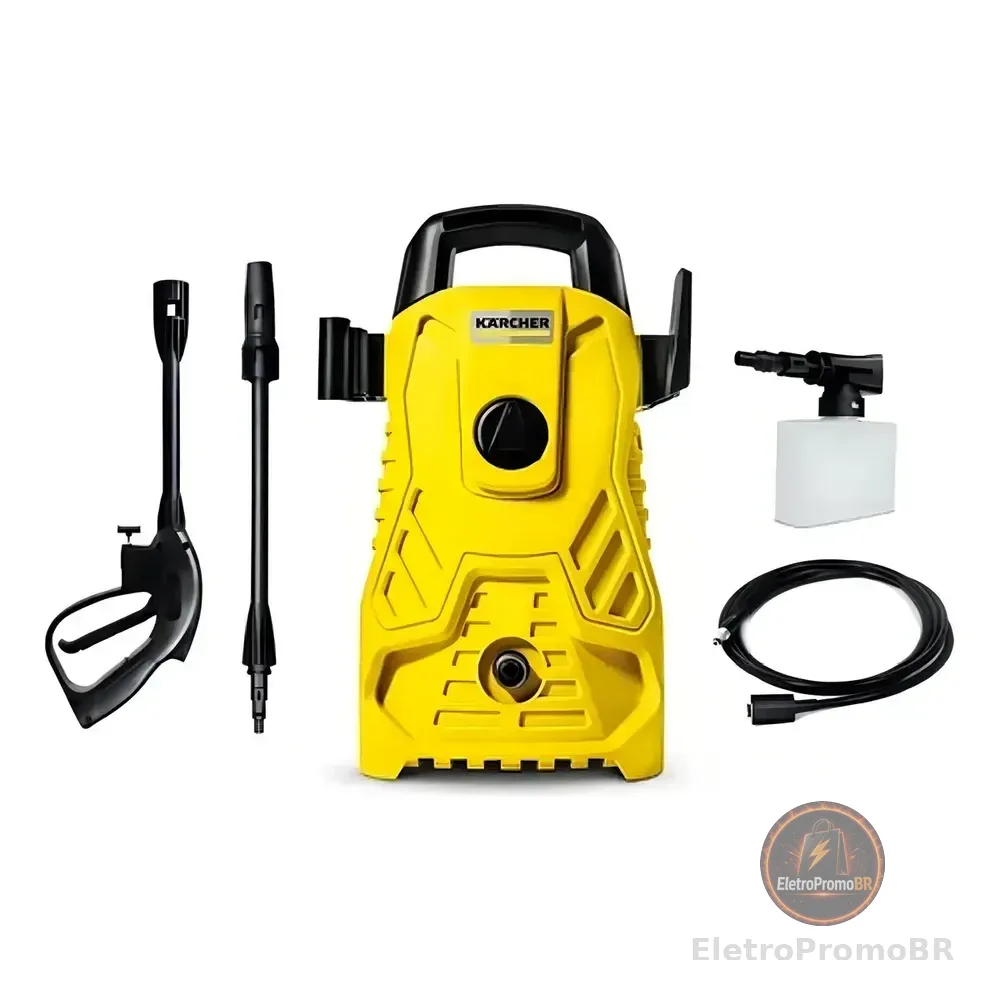 Lavadora De Alta Pressão Karcher Compacta 1500psi 1400w Amarelo 220v
