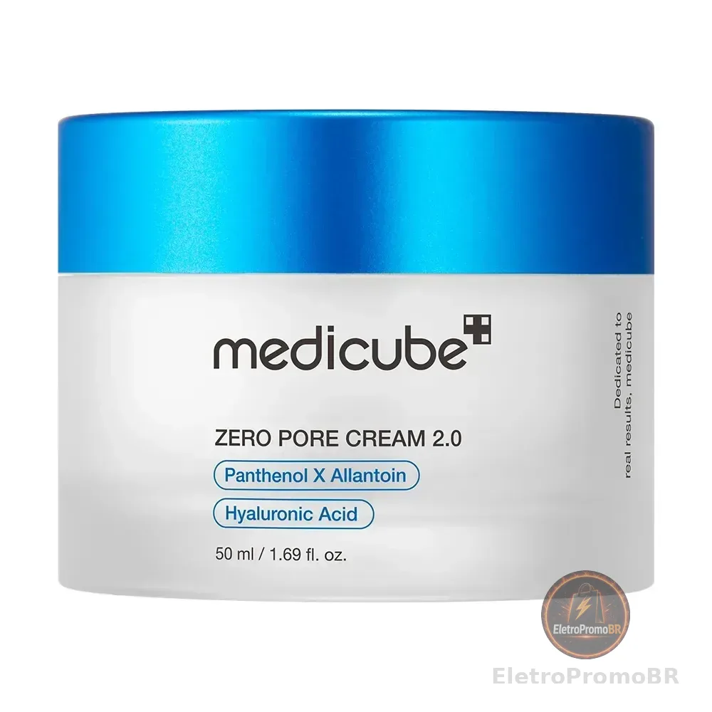 Medicube Zero Pore Cream 2.0 50ml Creme Facial Para Minimizar Poros E Refinar A Textura Da Pele Com Formula Avancada