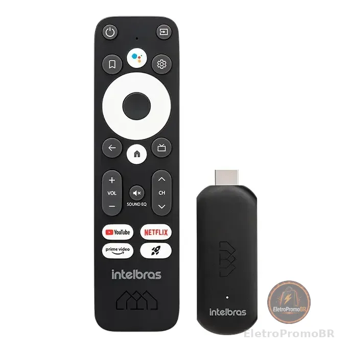 Smart Tv Stick Full Hd Intelbras Preto Padrão