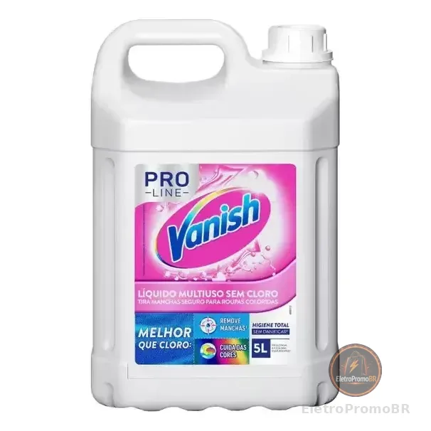 Tira Manchas Vanish Líquido Multiuso Para Roupas Coloridas Pro Line 5l