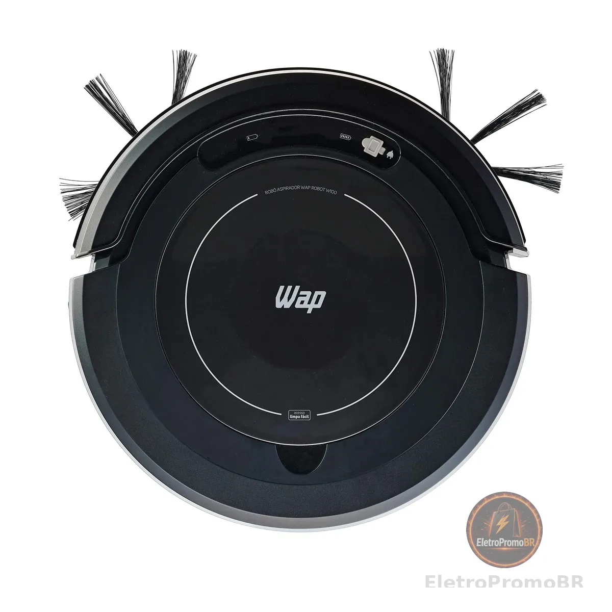 WAP Aspirador de Pó Robô ROBOT W100 3 em 1, Automático, 250ml, com Sistema de Antiqueda e Colisão, 17W 12,8VDC Bivolt