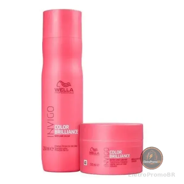 Kit Shampoo 250ml + Másc 150ml Wella Invigo Color Brilliance