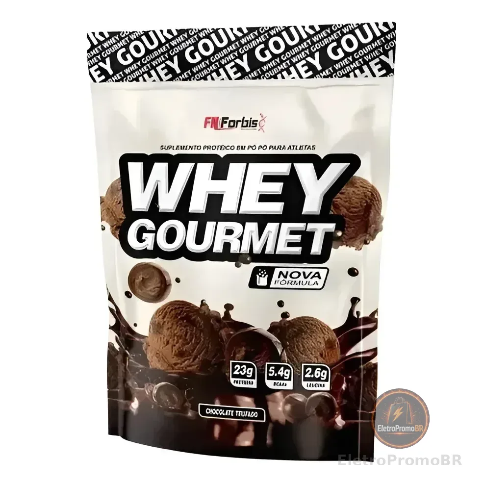 Whey Protein Fn Forbis Gourmet 900g 23g Proteínas Sabor Chocolate Trufado