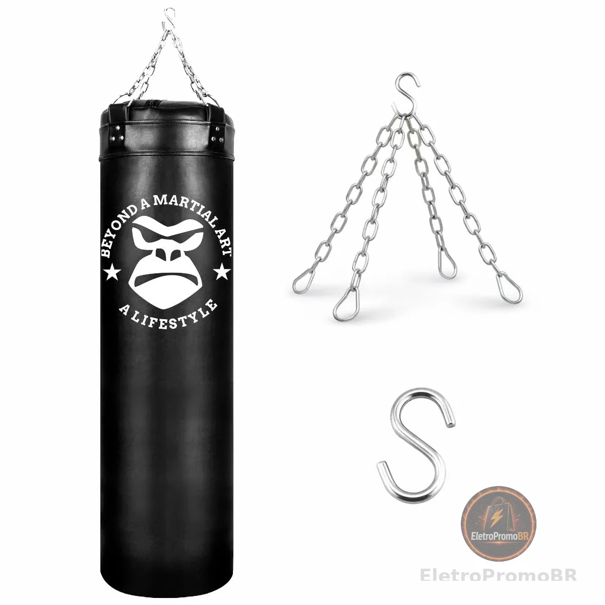 Saco De Pancada 120 cm Boxe Muay Thai Profissional Equipamento Luta Artes Marciais Esquivas Gorilla