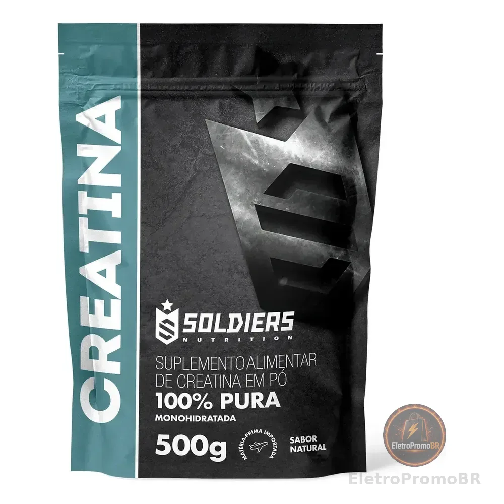 Creatina Monohidratada 500g Soldiers Nutrition 100%