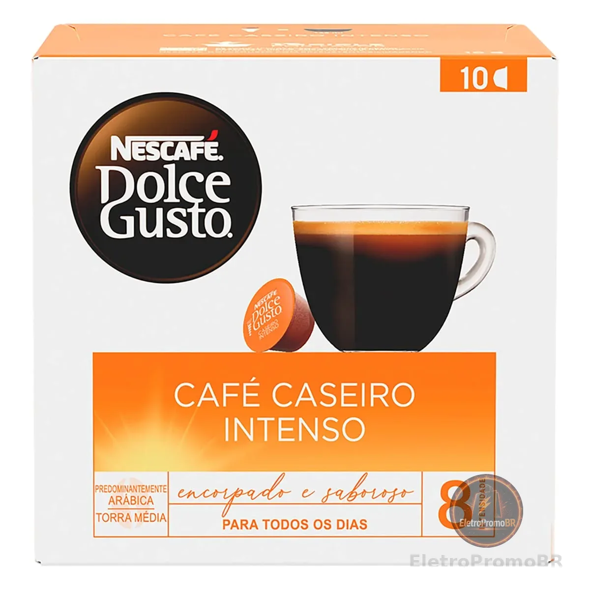 Dolce Gusto Nescafé Cafe Caseiro Intenso 10 Capsulas 90G