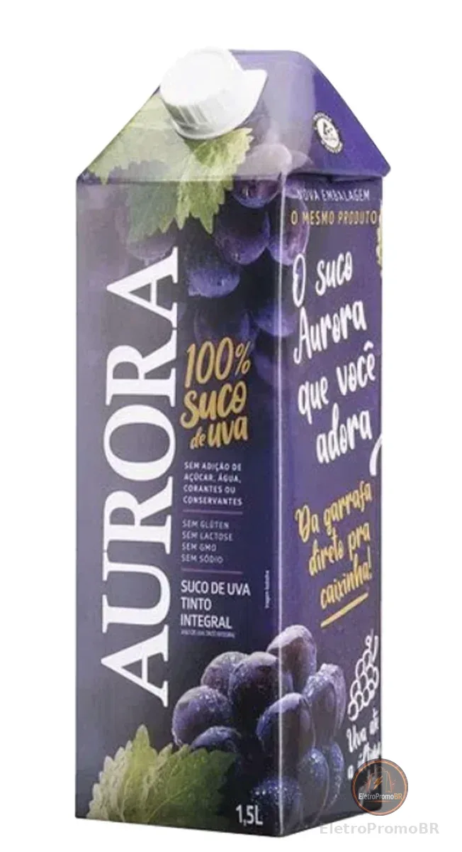 Suco de Uva Integral Aurora tto 1,5l tp