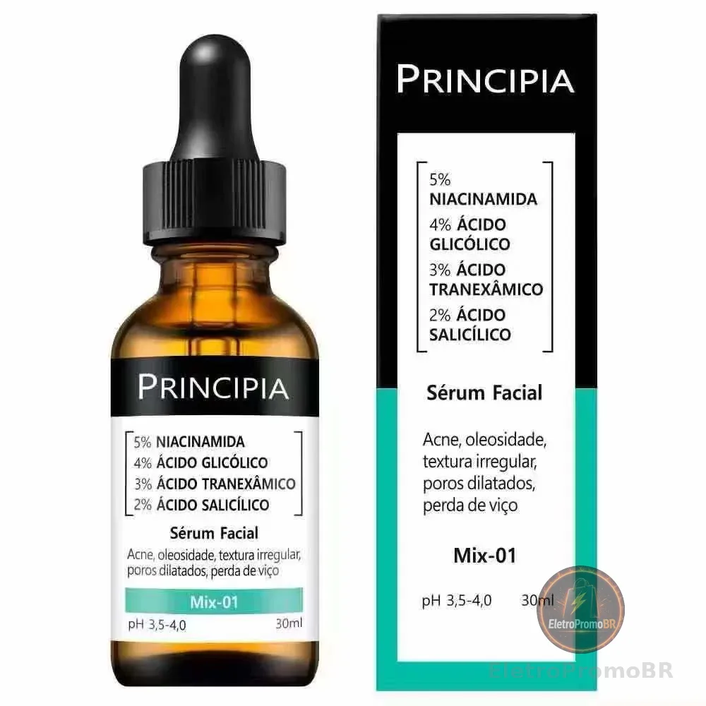 Sérum Mix-01：Reduz poros e oleosidade, clareia manchas