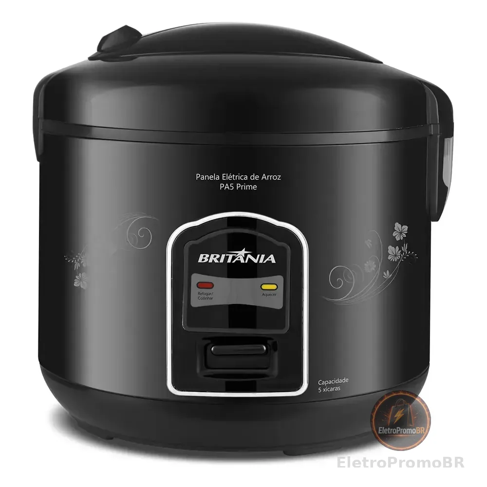 Panela De Arroz Britânia Pa5 Prime Preta Preto 220v