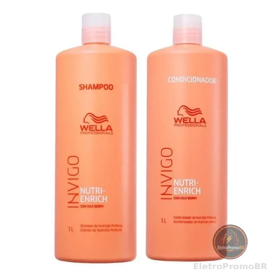 Kit Wella Pro Invigo Enrich Shampoo 1l + Condicionador 1l
