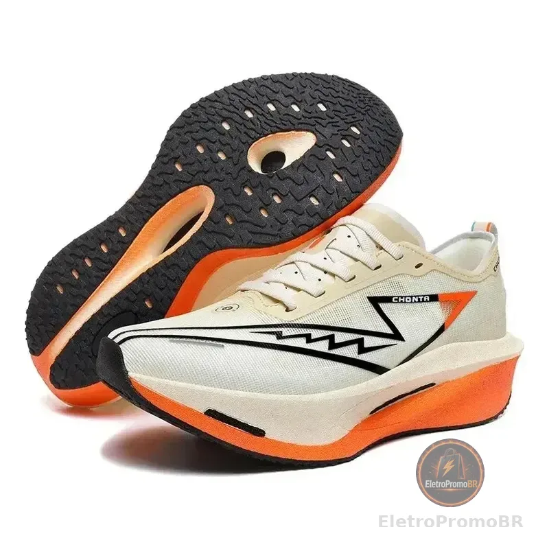 Tênis De Corrida Fibra De Carbono Marathon Peach Blossom Fai Branco 42