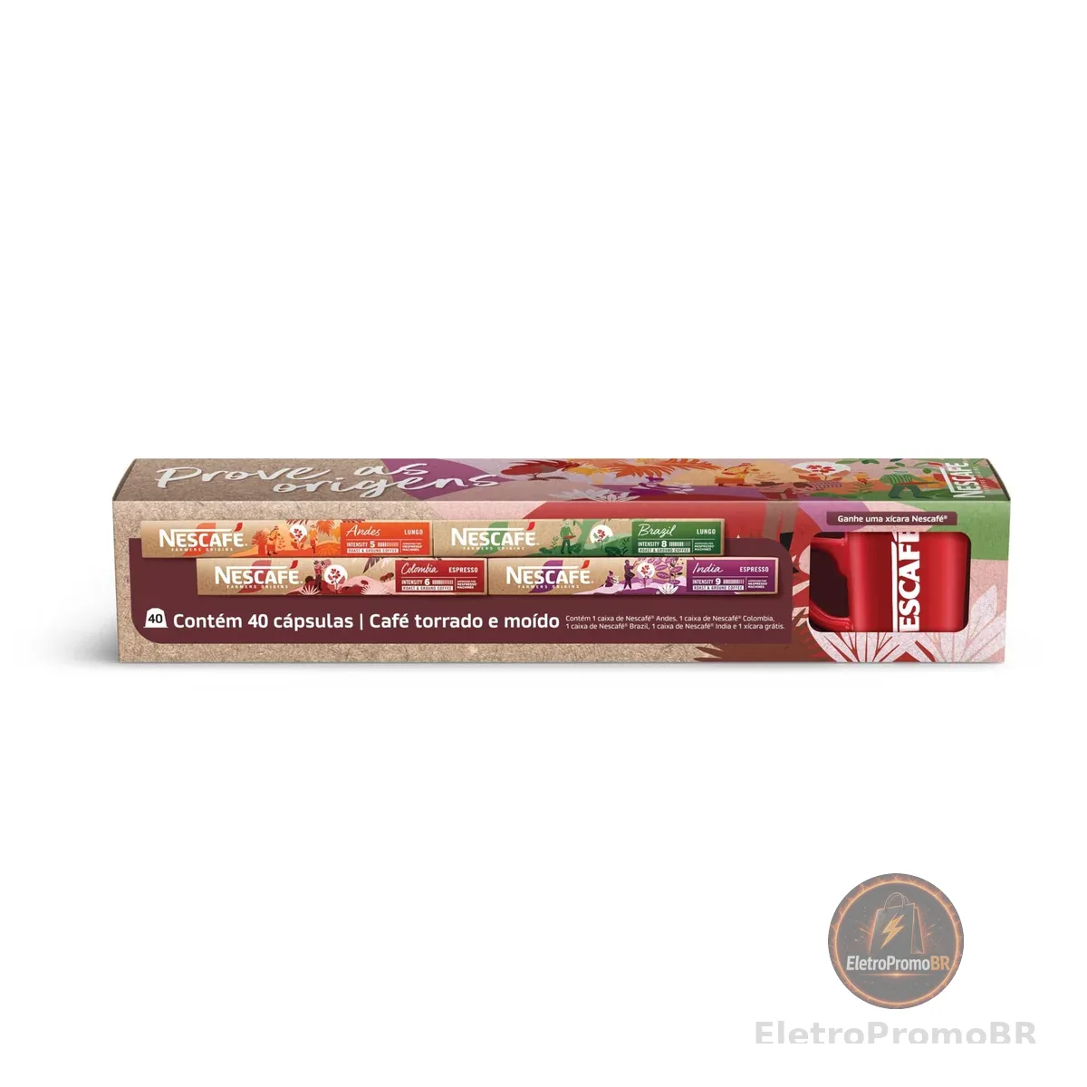 Pack de Cápsulas com Xícara Nescafé Farmers Origins - 40 Cápsulas