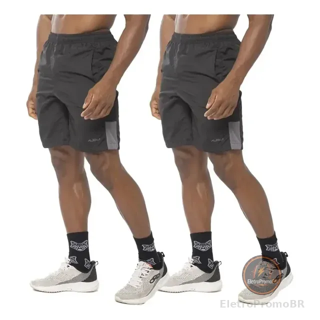 Kit 2 Bermudas Square Masculinas Dry Academia Alpha