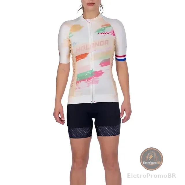 Camisa Ciclismo Woom Supreme Holanda Feminina 2021
