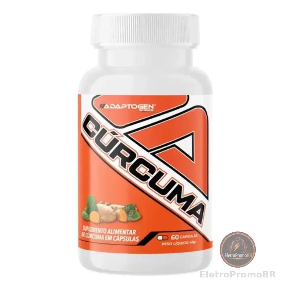 Cúrcuma Adaptogen Science Pote 60 Capsulas Sem Sabor