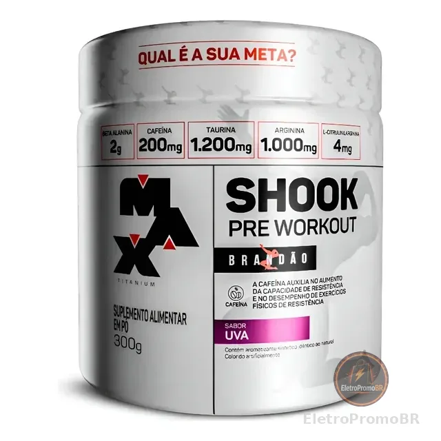 Pre Treino Workout Rafael Brandao Shook 300g - Max Titanium