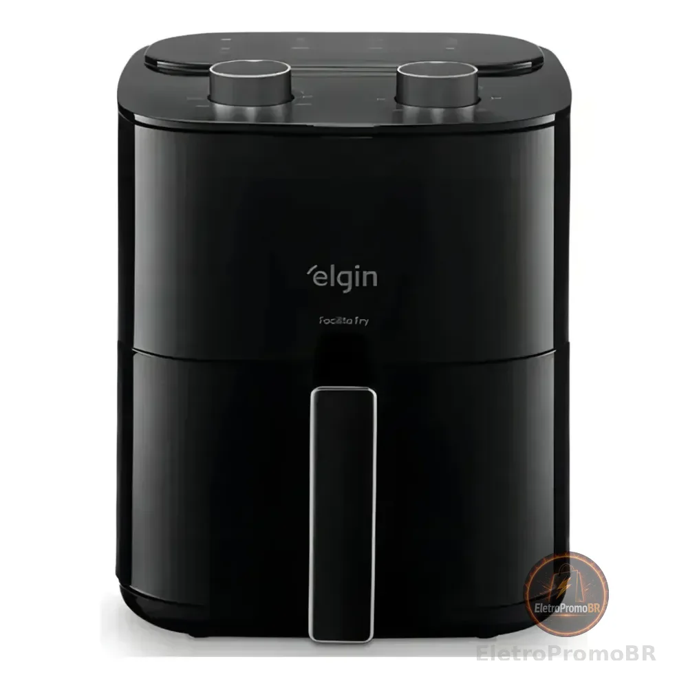 Fritadeira Air Fryer Facilita Fry 3,5litros Preta Elgin Preto 220v