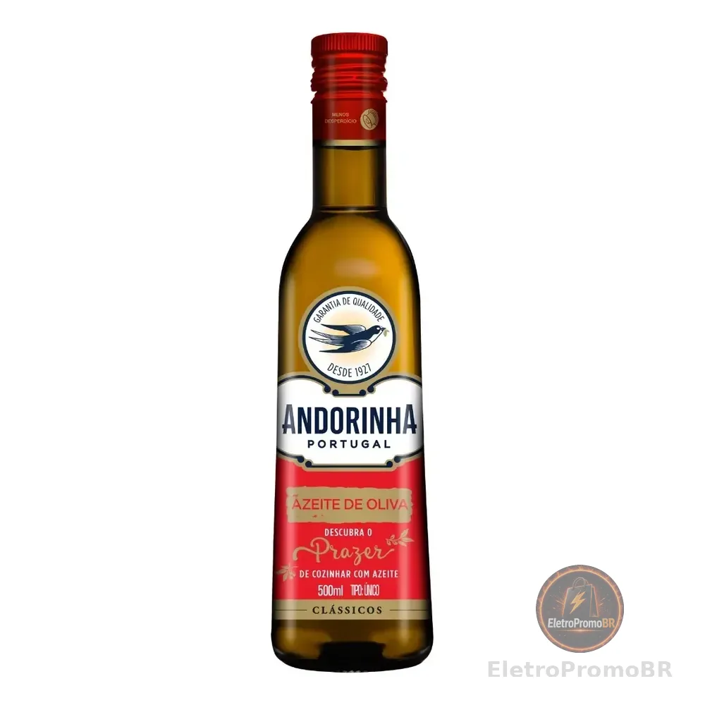 Azeite De Oliva Tipo Único Portugal Vidro 500ml Andorinha