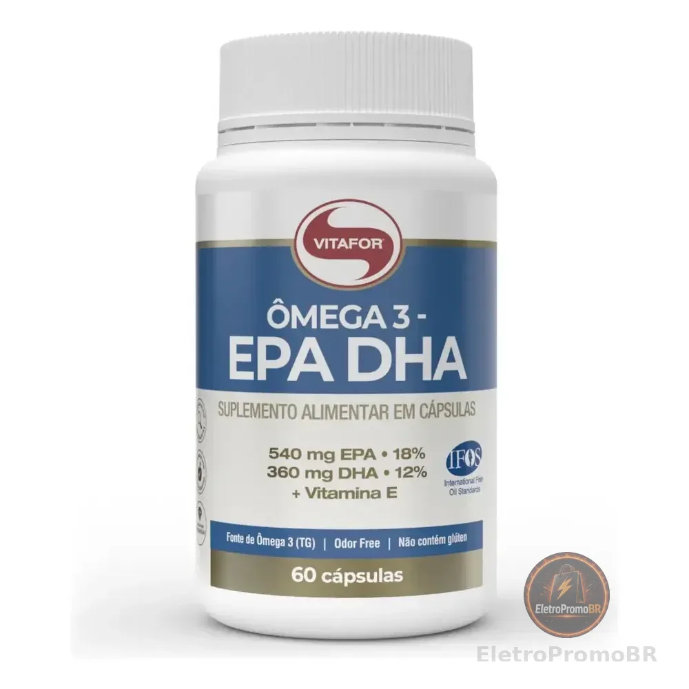 Ômega 3 Epa Dha 60 Cápsulas Vitafor Sem Sabor