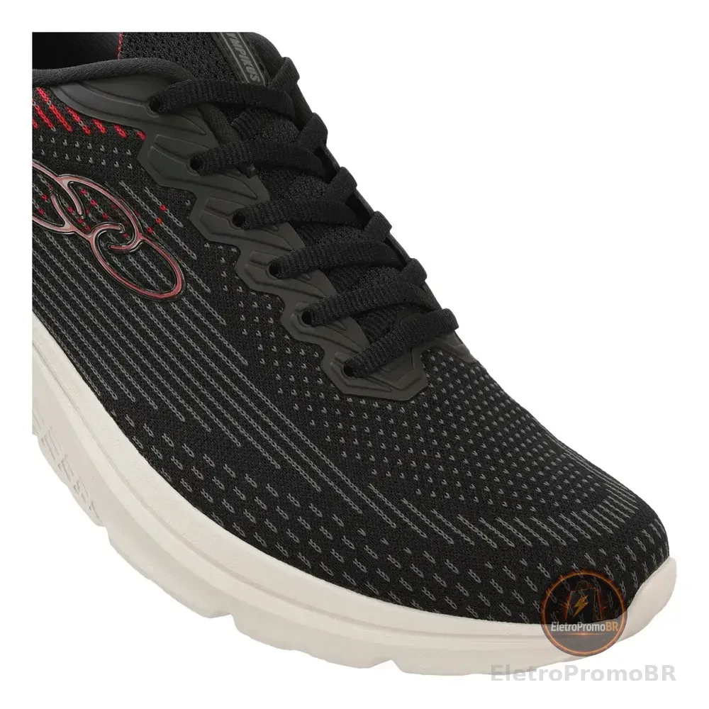 Tênis Olympikus Masculino Delta/122 Preto/vermelho Lisa 43 Br