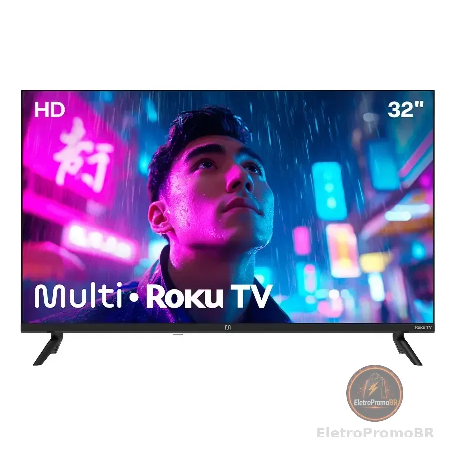 Smart Tv Multi Roku 32" Hd Wi-fi 3 Hdmi 2 Usb