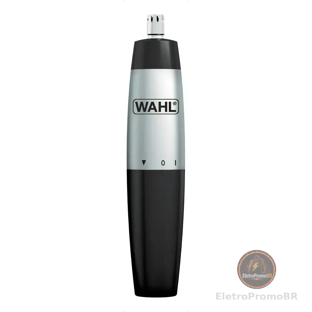 Wahl Aparador Trimmer De Pelos Para Nariz E Orelha Cor Preto Pilhas Aa Preto E Prata 127/220v
