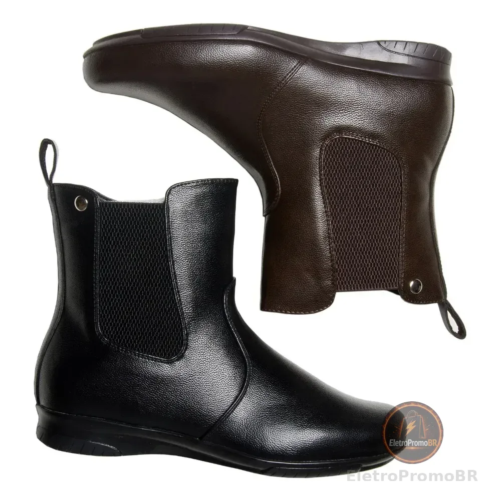 Bota Rasteira Feminina Mooncity 71141 Preto Liso 38 Br