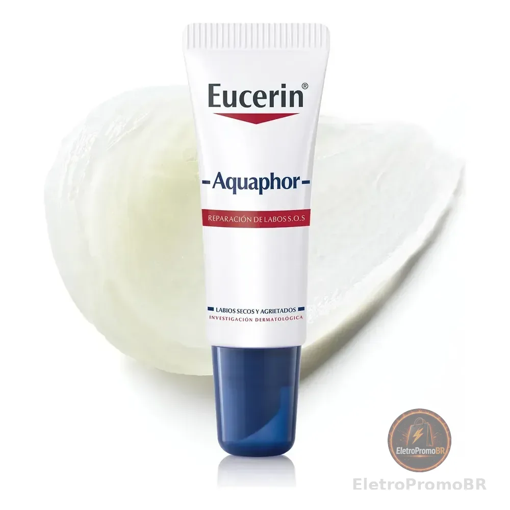 Eucerin Aquaphor Reparador Labial 10ml - Repara E Protege Os Lábios Ressercados