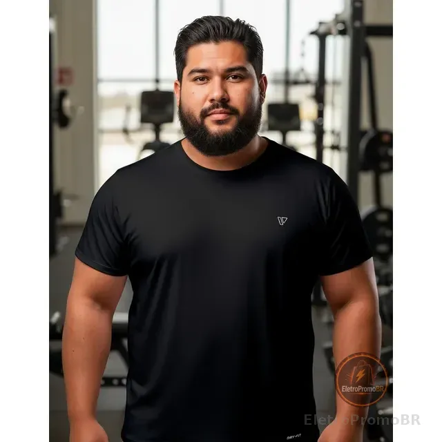 Camisas Plus Size Térmica Proteção Uv Camiseta Dry Fit Voker