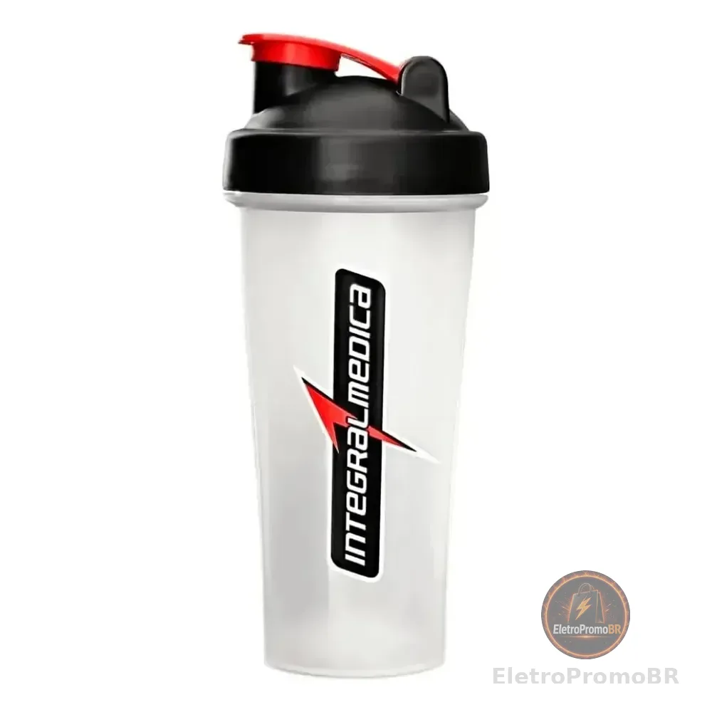 Coqueteleira Shaker Academia 600ml Integralmédica Translúcida