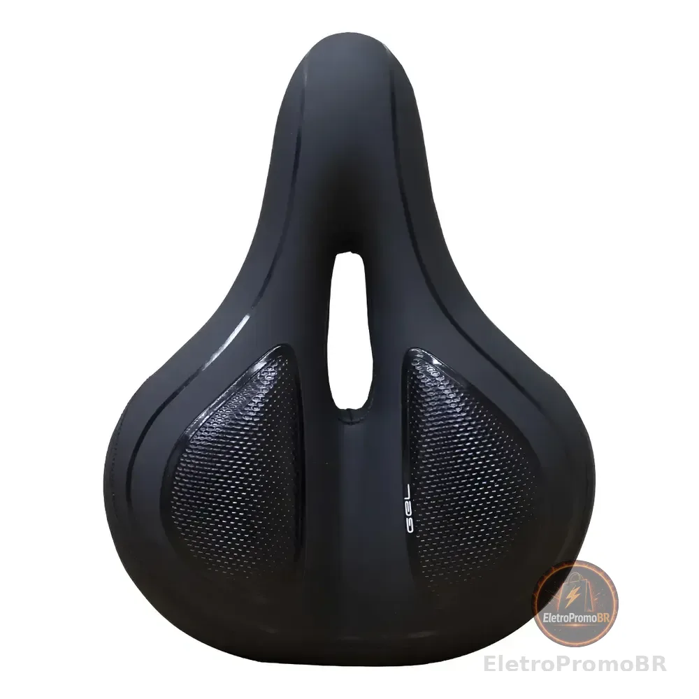 Selim Absolute Gel+pu Antiprostático P/ Mtb E Passeio Preto 30 Cm