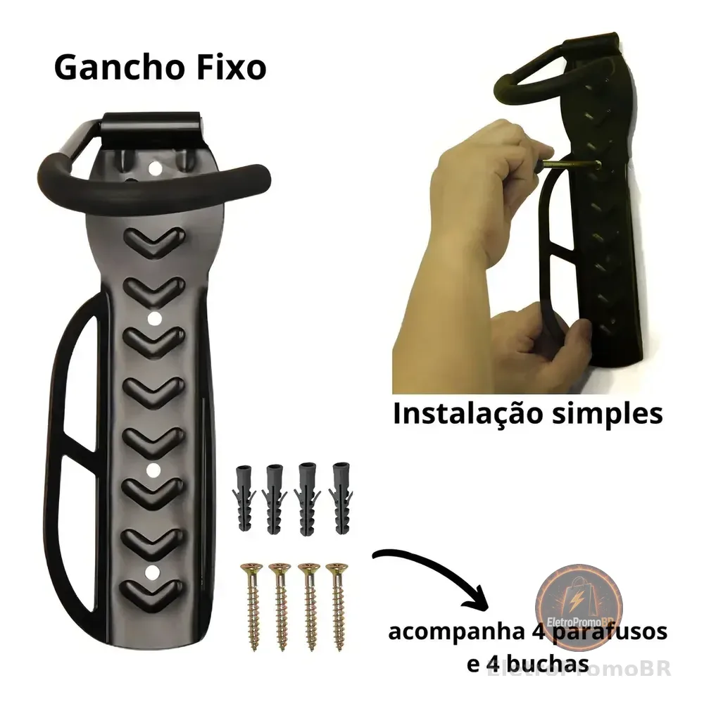 Suporte Vertical Para Bicicleta Mavique Aço Carbono Preto