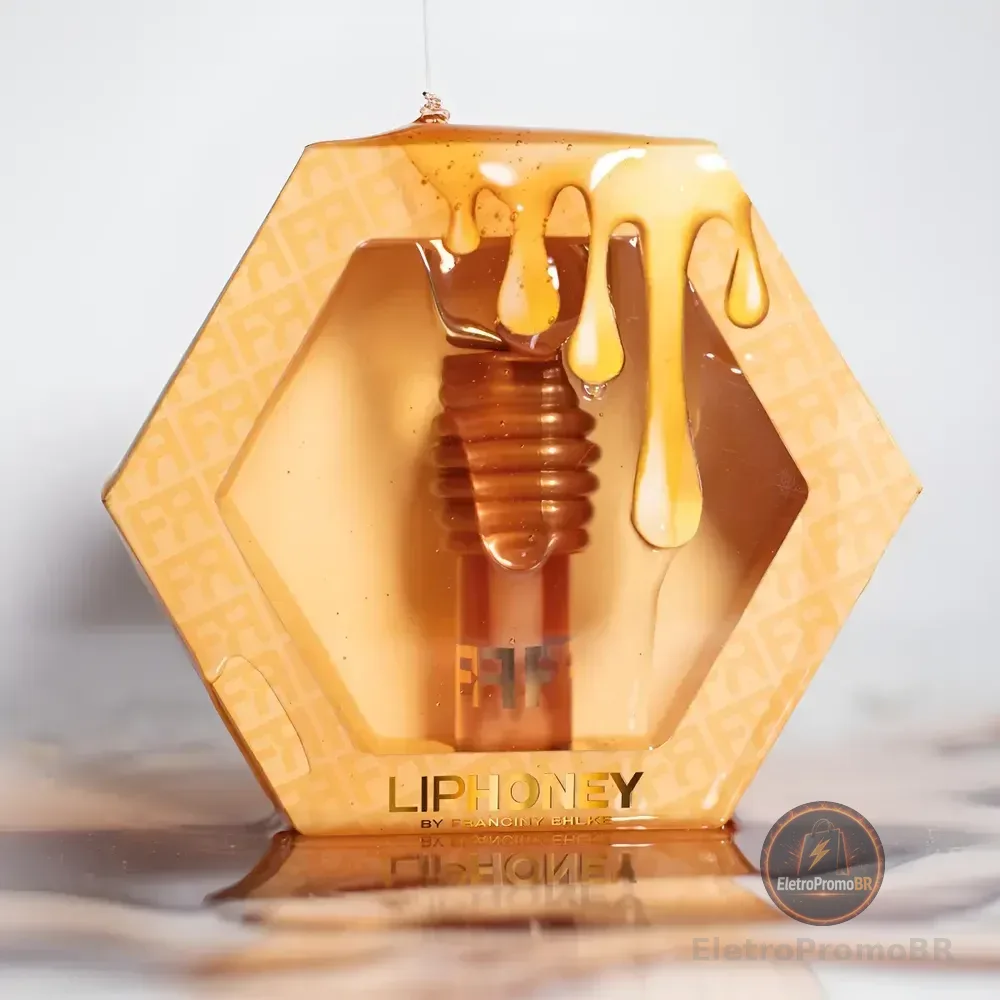 Gloss Labial Liphoney Mel Hidratante Brilho Intenso Volume Natural Com Vitamina E Uso Diário