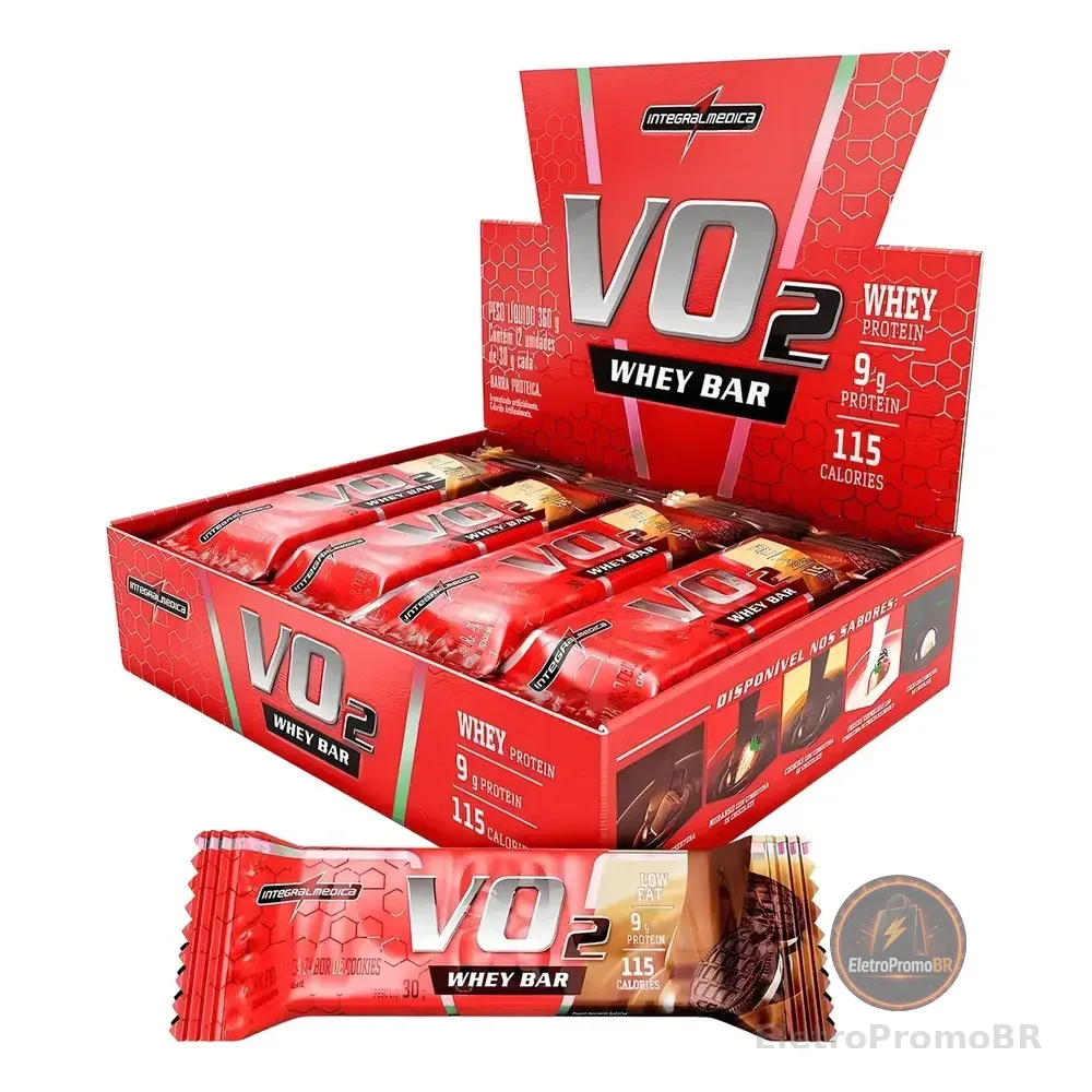 Suplemento En Barra Integralmédica Vo2 Proteína Sabor Coco 12 Unidades 30g