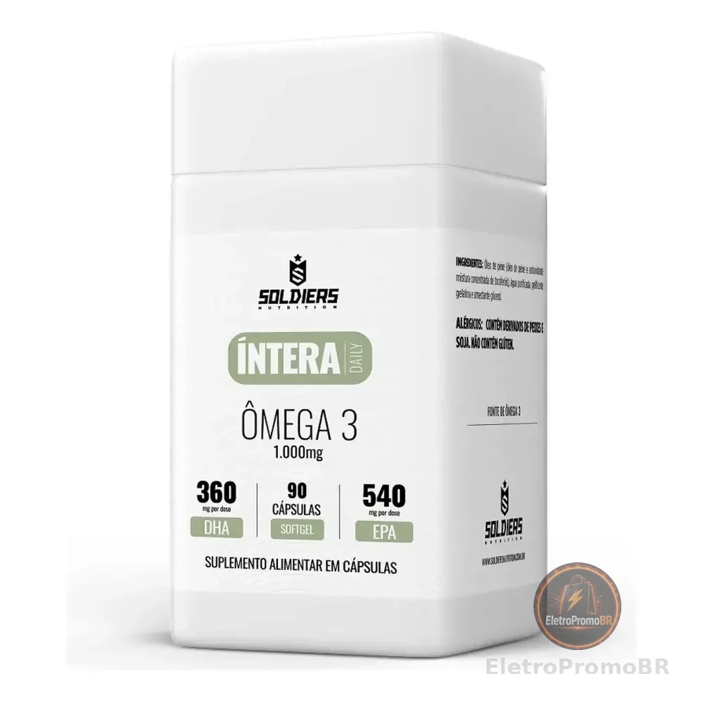 Ômega 3 Cardiovascular 90 Caps Softgel Íntera Daily Saúde Coração - Soldiers Natural