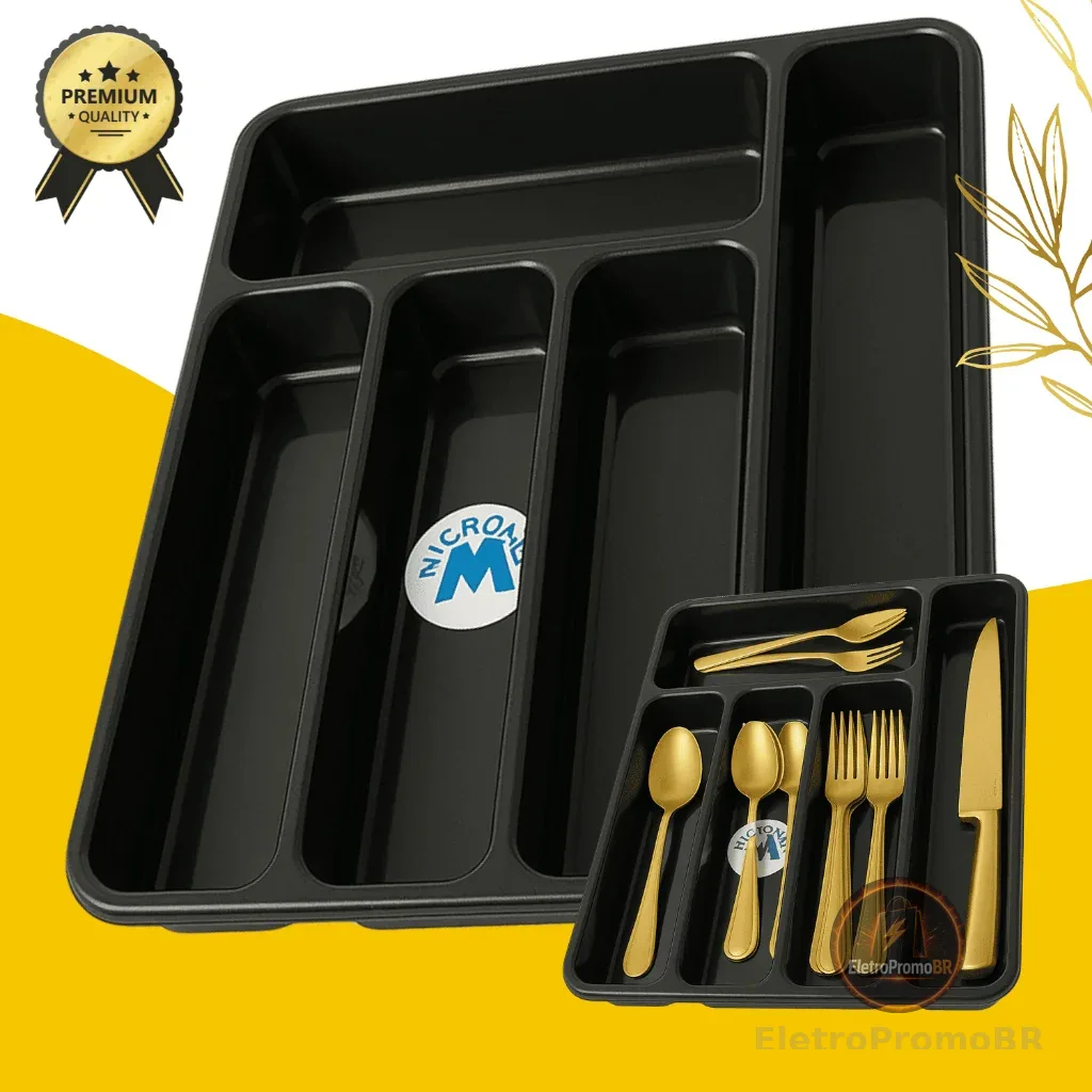 Porta Talheres De Gaveta Resistente Cozinha Organizador