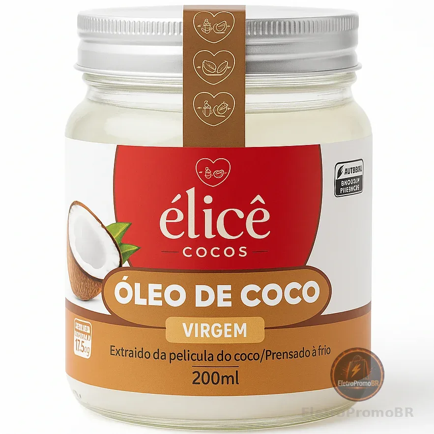 Óleo de Coco Virgem - 200ml - Élicê Coco