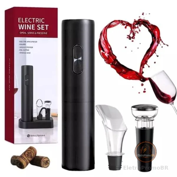 Abridor Automático para Bebidas - Vinho, Cerveja e Refrigerantes