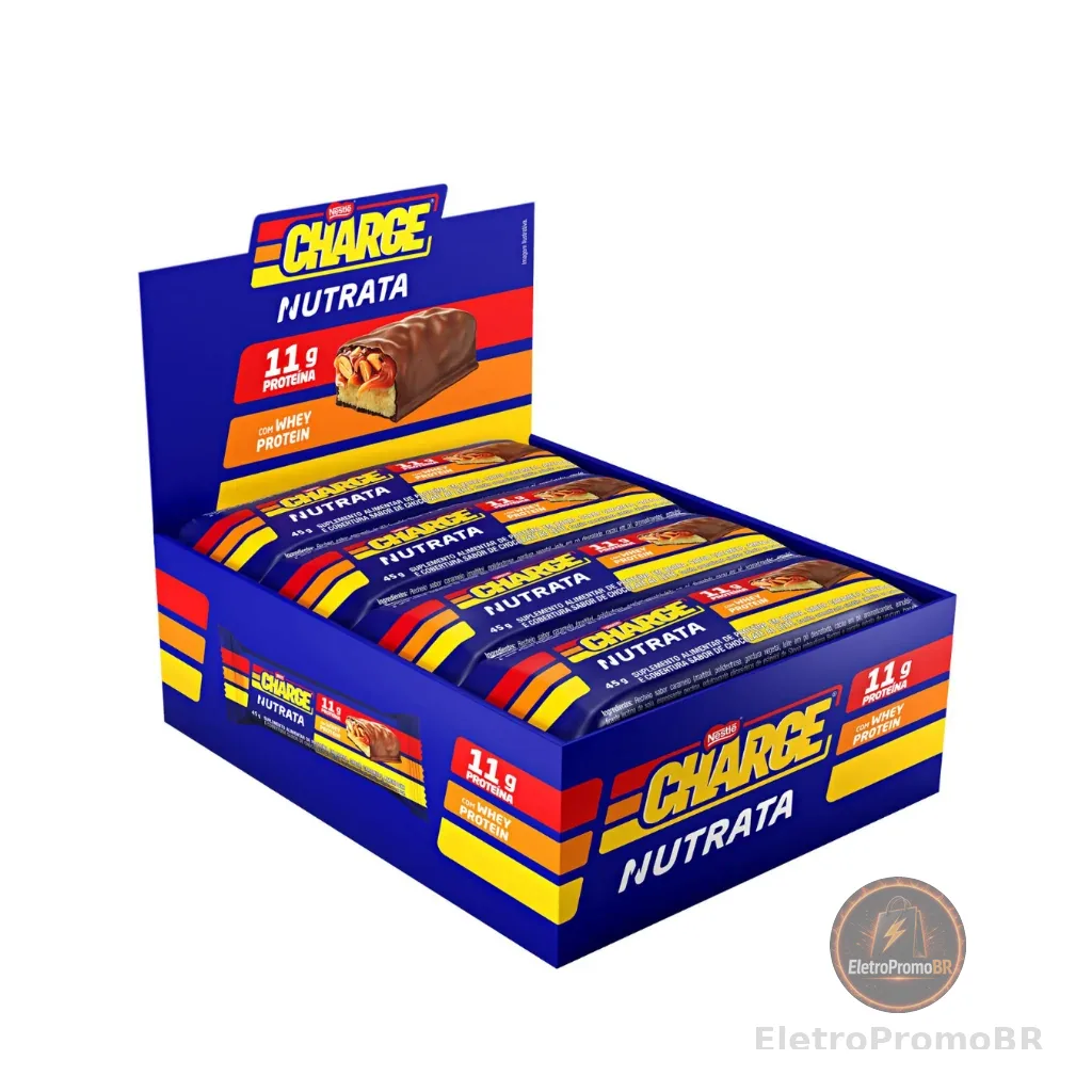 Barra Proteica Charge Display 12 unidades 45g - Nutrata