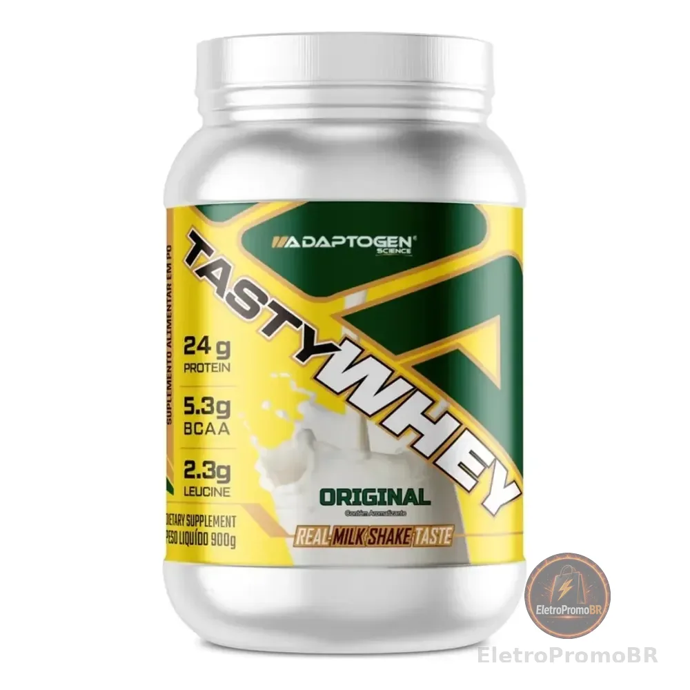 Tasty Whey 3w Adaptogen 912g Proteína Do Soro De Leite Sabor Original