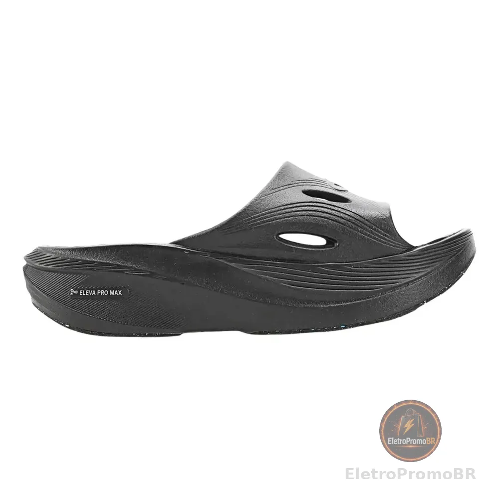 Chinelo Olympikus Pós Corre Eleva Pro Max Preto 41-42